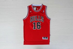 Maillot De Basket Chicago Bulls Pau Gasol 16 Tissus Sportif Fans Edition Rouge Blanc